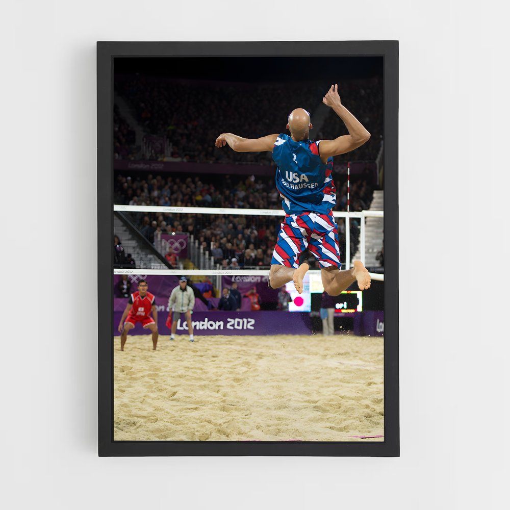 Poster Phil de dalhausser – affiche Beach-volley (vue 2)